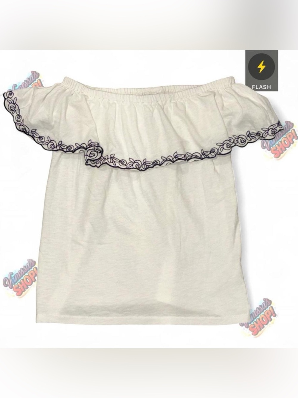J.Crew Off The Shoulder Embroidered Top!